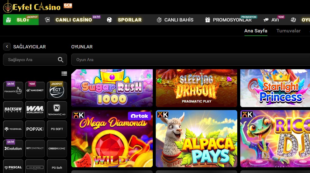 Eyfelcasino Giriş Sayfası