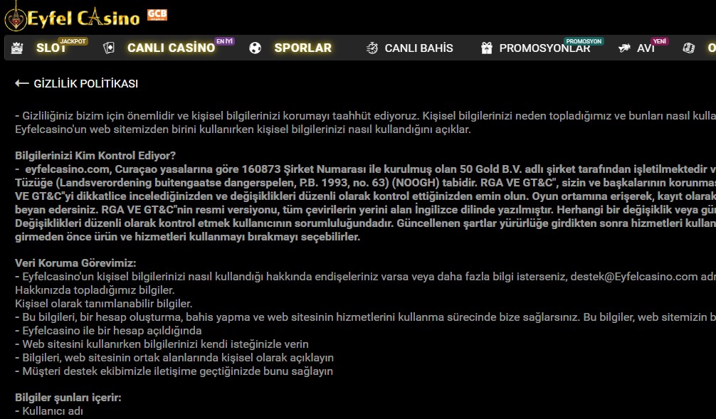 Eyfelcasino İnstagram